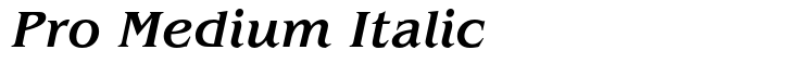 ITC Benguiat Pro Medium Italic