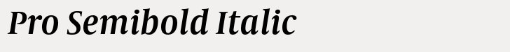Capitolium Headline 2 Pro Semibold Italic