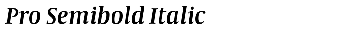 Capitolium Headline 2 Pro Semibold Italic