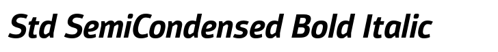 Moveo Sans Std SemiCondensed Bold Italic