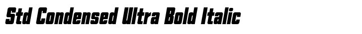 Goodland Std Condensed Ultra Bold Italic