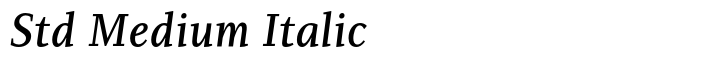 PF Diplomat Serif Std Medium Italic