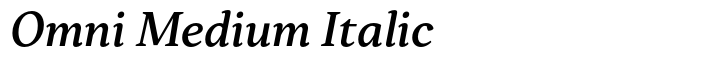 Skema Pro Omni Medium Italic