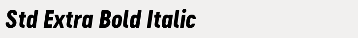 Cervo Neue Std Extra Bold Italic