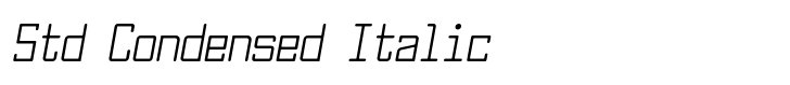Larabiefont Std Condensed Italic