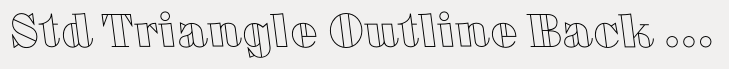 Oban Std Triangle Outline Back Italic