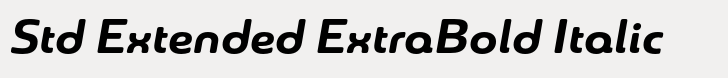 Sangli Std Extended ExtraBold Italic