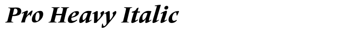 Frutiger Serif Pro Heavy Italic