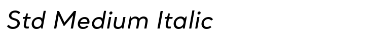 Santral Std Medium Italic