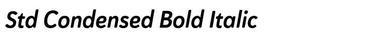 Haboro Soft Std Condensed Bold Italic