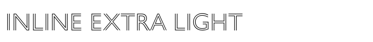 Gill Sans Nova Inline Extra Light