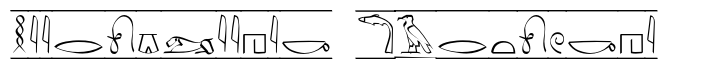 P22 Hieroglyphic Hieroglyhic Cartouche