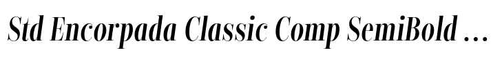 Encorpada Classic Compressed Std Encorpada Classic Comp SemiBold Italic