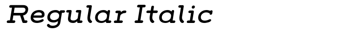 Grover Slab Regular Italic