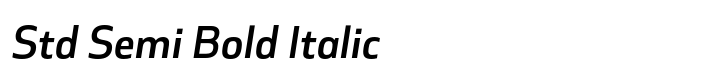 Cover Sans Std Semi Bold Italic