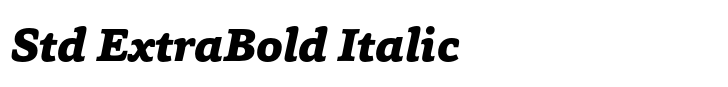 Capita Std ExtraBold Italic