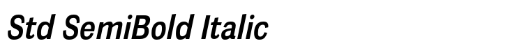 Meloche Std SemiBold Italic