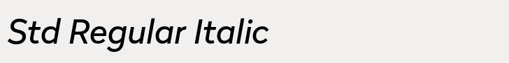 Radikal Std Regular Italic