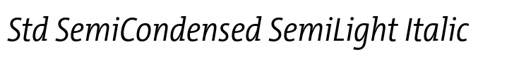 TheMix Std SemiCondensed SemiLight Italic