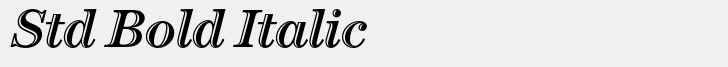 ITC Century Handtooled Std Bold Italic