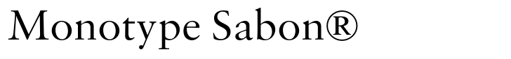 Monotype Sabon®