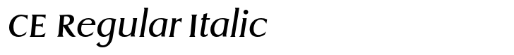 EF Dragon CE Regular Italic