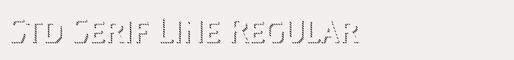 Dever Std Serif Line Regular