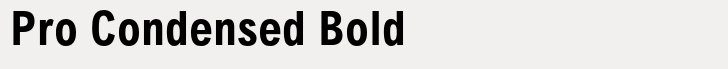 Arial Pro Condensed Bold