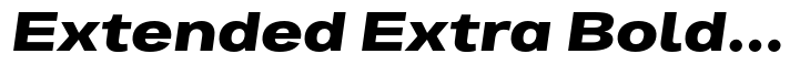 Bruta Pro Extended Extra Bold Italic