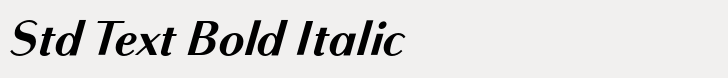 Bodoni Sans Std Text Bold Italic