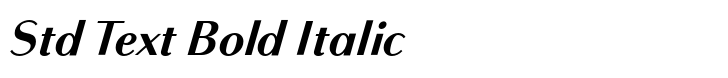 Bodoni Sans Std Text Bold Italic