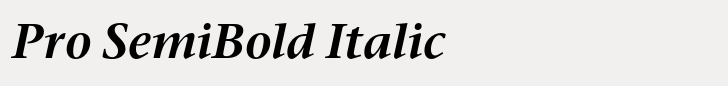 ITC Stone Serif Pro SemiBold Italic