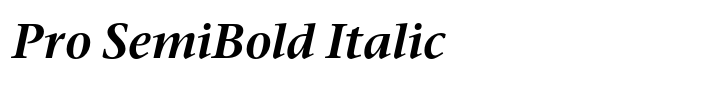 ITC Stone Serif Pro SemiBold Italic