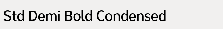 Corbert Condensed Std Demi Bold Condensed
