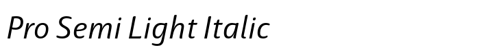 Haptic Pro Pro Semi Light Italic