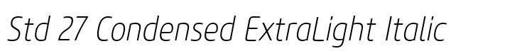 Core Sans M Std 27 Condensed ExtraLight Italic