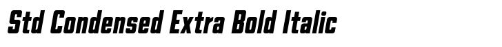 Goodland Std Condensed Extra Bold Italic