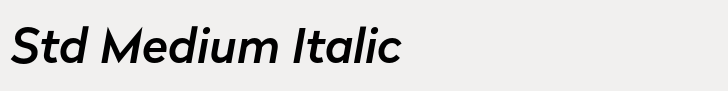 Radikal Std Medium Italic