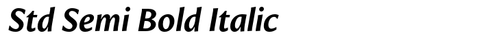 Intrinseca Std Semi Bold Italic