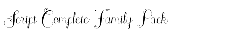 Madeleine Script Complete Family Pack