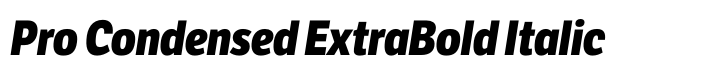 LFT Etica Pro Condensed ExtraBold Italic