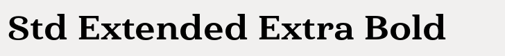Haboro Serif Std Extended Extra Bold