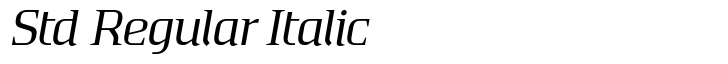 Absentia Serif Std Regular Italic