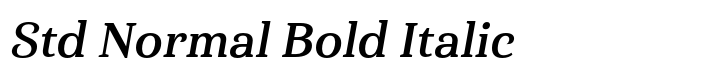 Haboro Serif Std Normal Bold Italic