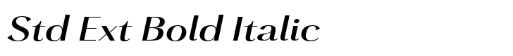 Grenale Std Ext Bold Italic