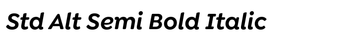 Goldplay Std Alt Semi Bold Italic