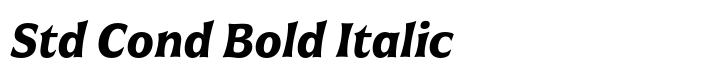 Civane Std Cond Bold Italic