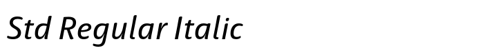 Haptic Pro Std Regular Italic
