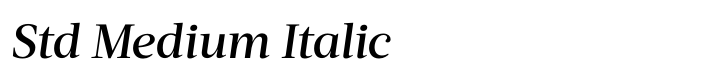 Acta Deck Std Medium Italic