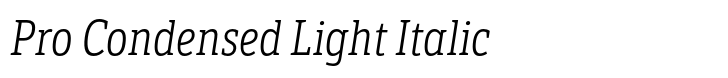 LFT Etica Sheriff Pro Condensed Light Italic